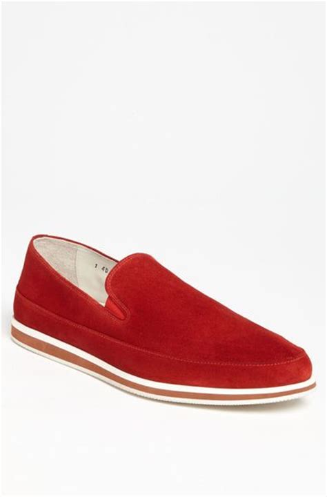 prada loafer red|prada suede loafer.